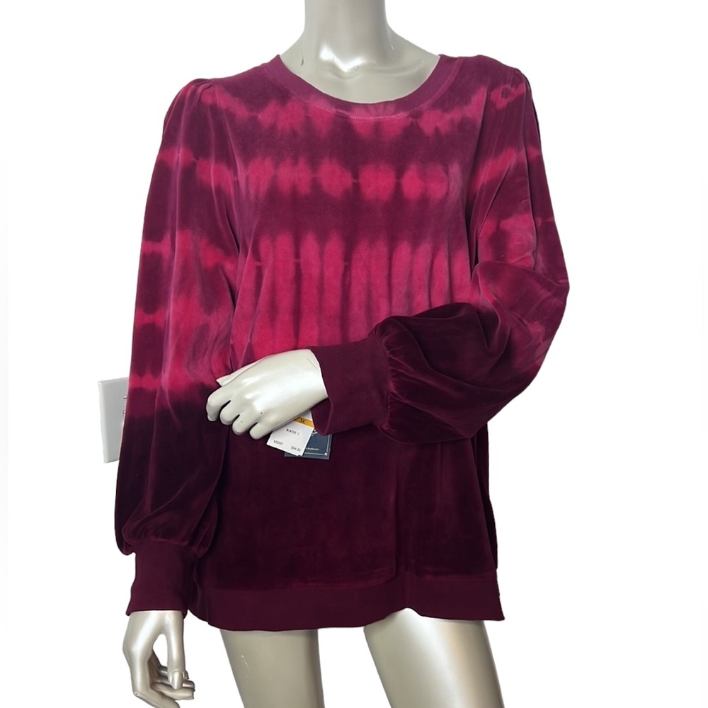 Wit & Wisdom / Democracy Wineberry Velour Top